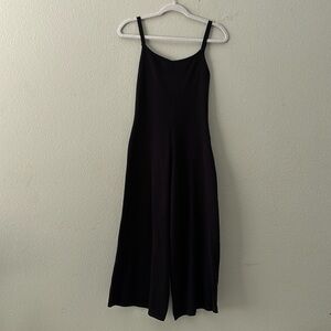 Long Cropped Wide-Leg Jumpsuit
